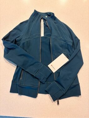 lululemon athletica Teal Full-Zip Track Jacket